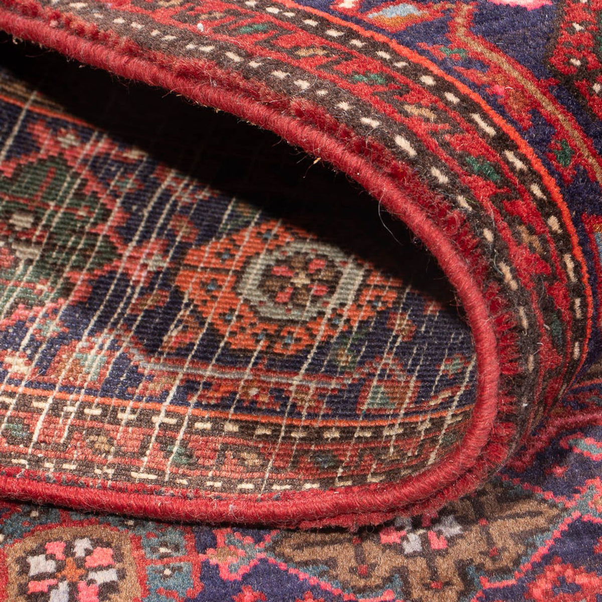 Tapis persan - Nomadic - 125 x 78 cm - rouge foncé