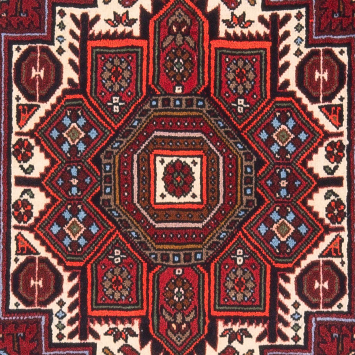 Tapis persan - Nomadic - 130 x 75 cm - crème