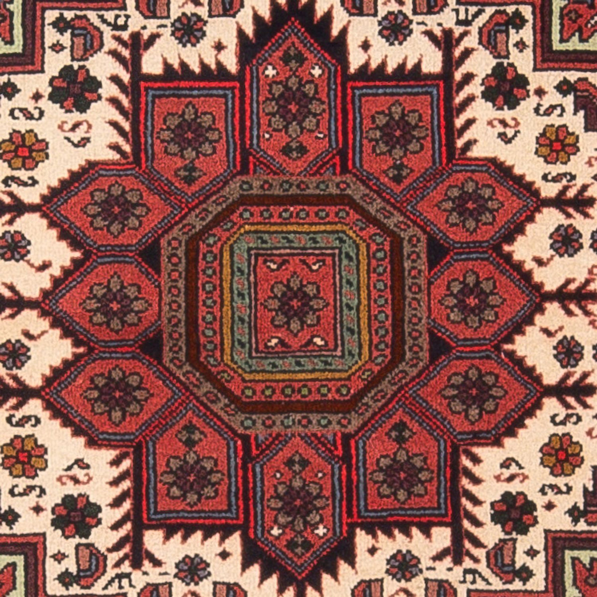 Tapis persan - Nomadic - 126 x 75 cm - crème