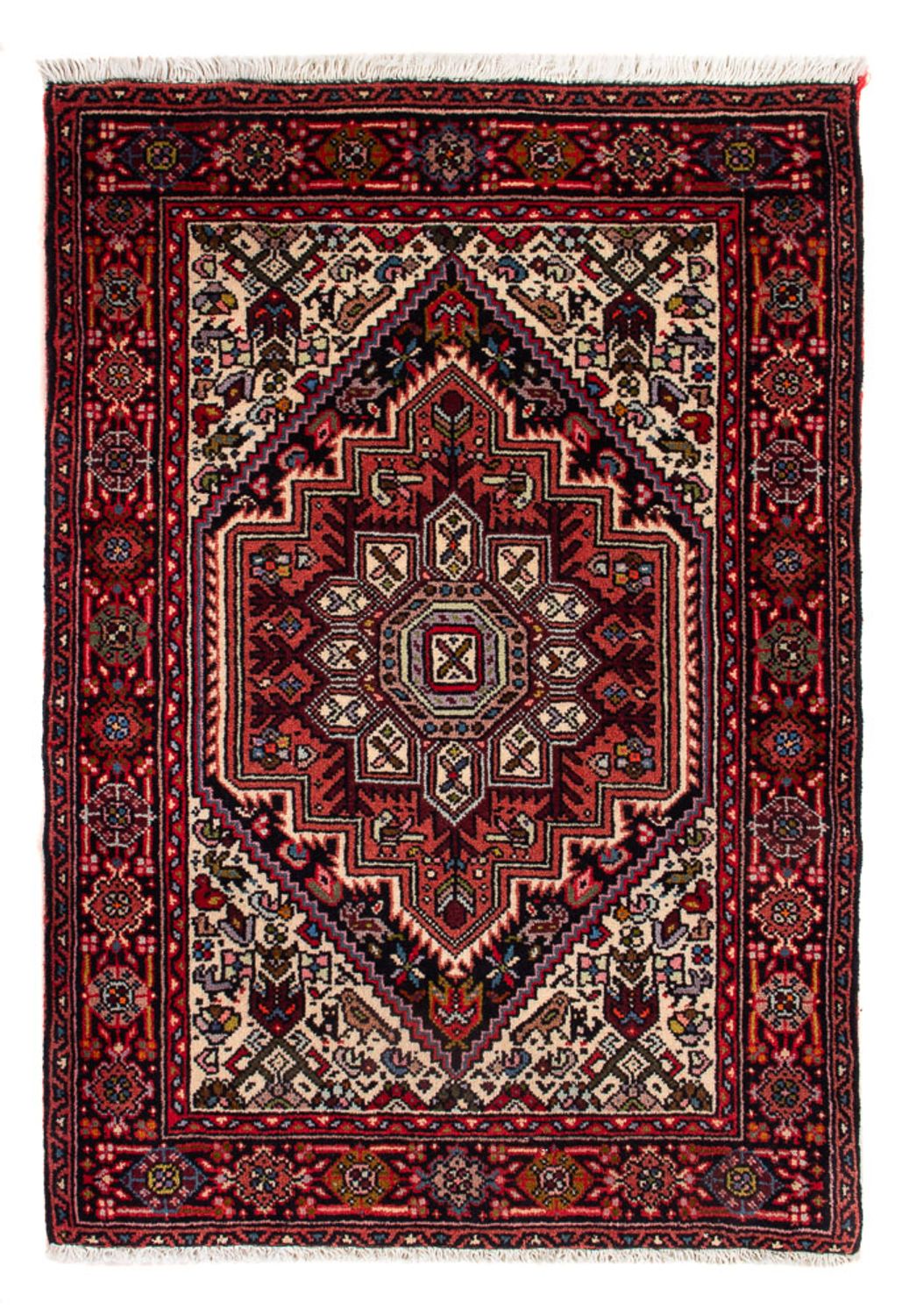 Tapis persan - Nomadic - 80 x 52 cm - crème
