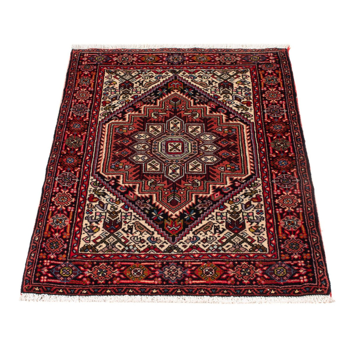 Tapis persan - Nomadic - 80 x 52 cm - crème