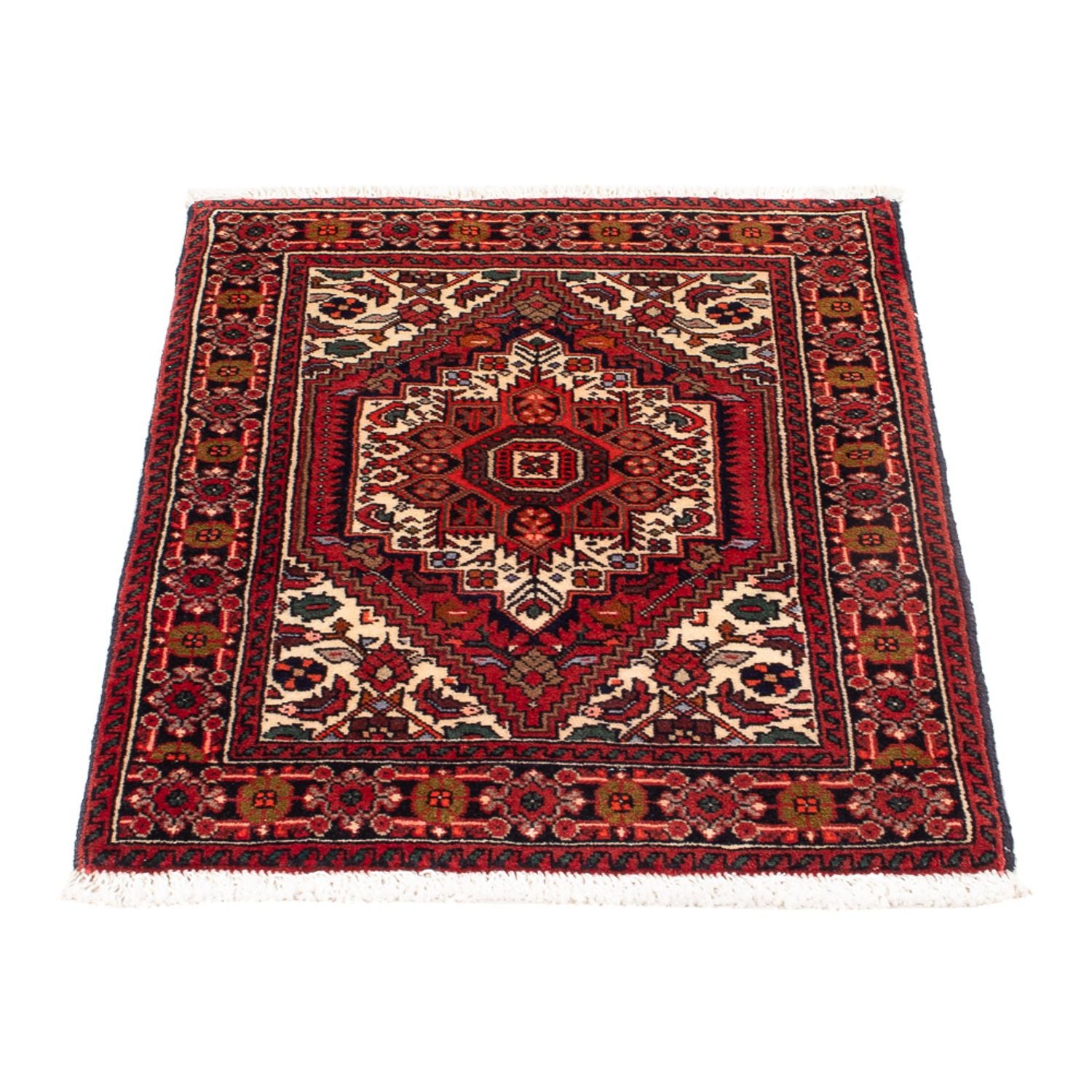 Tapis persan - Nomadic - 69 x 50 cm - crème