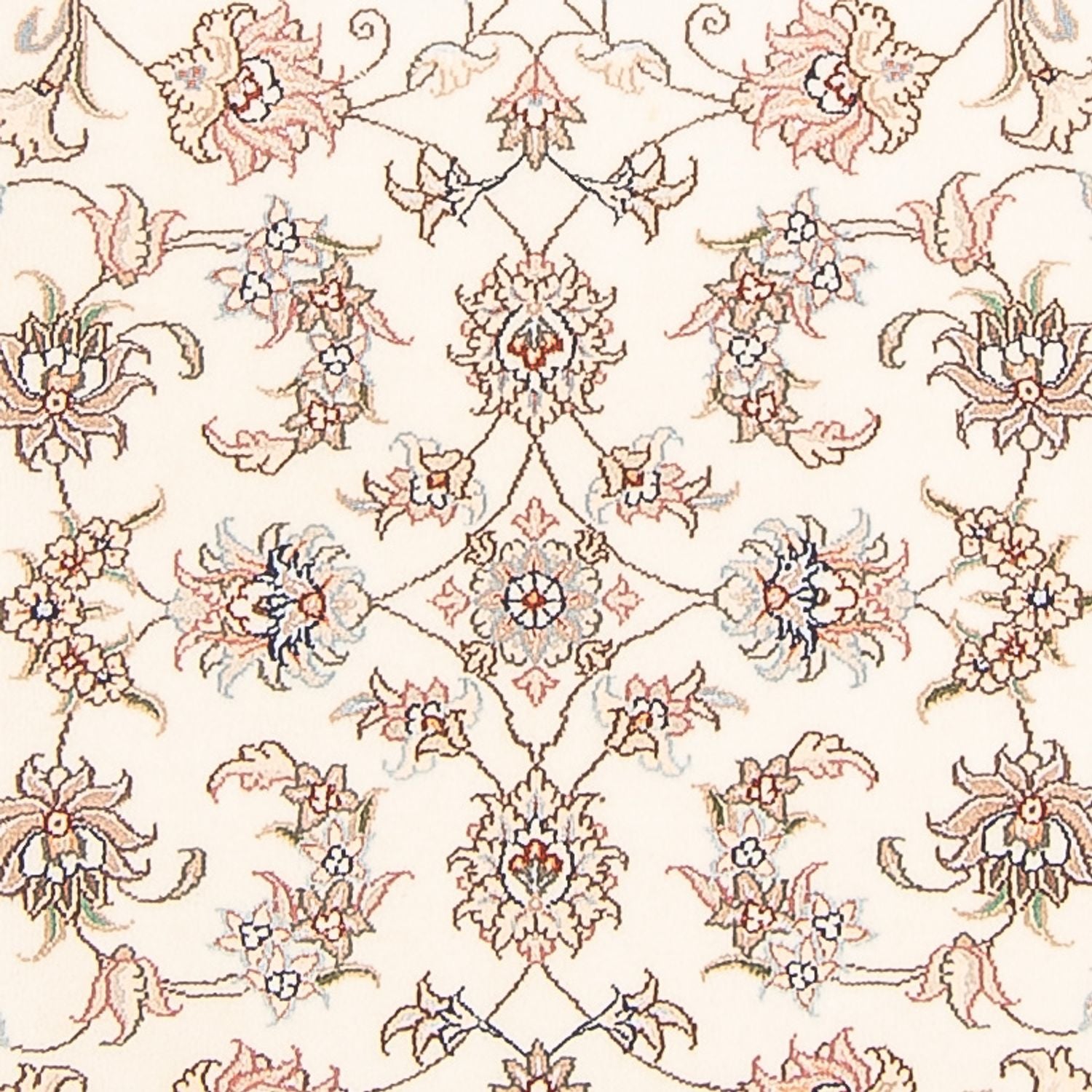 Tapis de couloir Tapis persan - Tabriz - Royal - 298 x 91 cm - crème