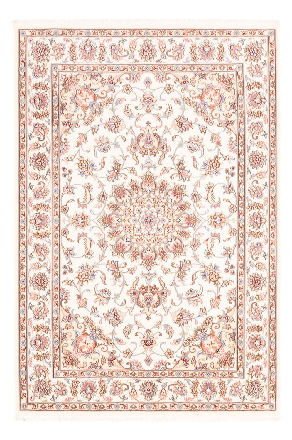 Tapis persan - Tabriz - 175 x 122 cm - crème