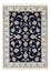 Tapis persan - Nain - Premium - 119 x 82 cm - bleu foncé