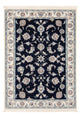 Tapis persan - Nain - Premium - 119 x 82 cm - bleu foncé