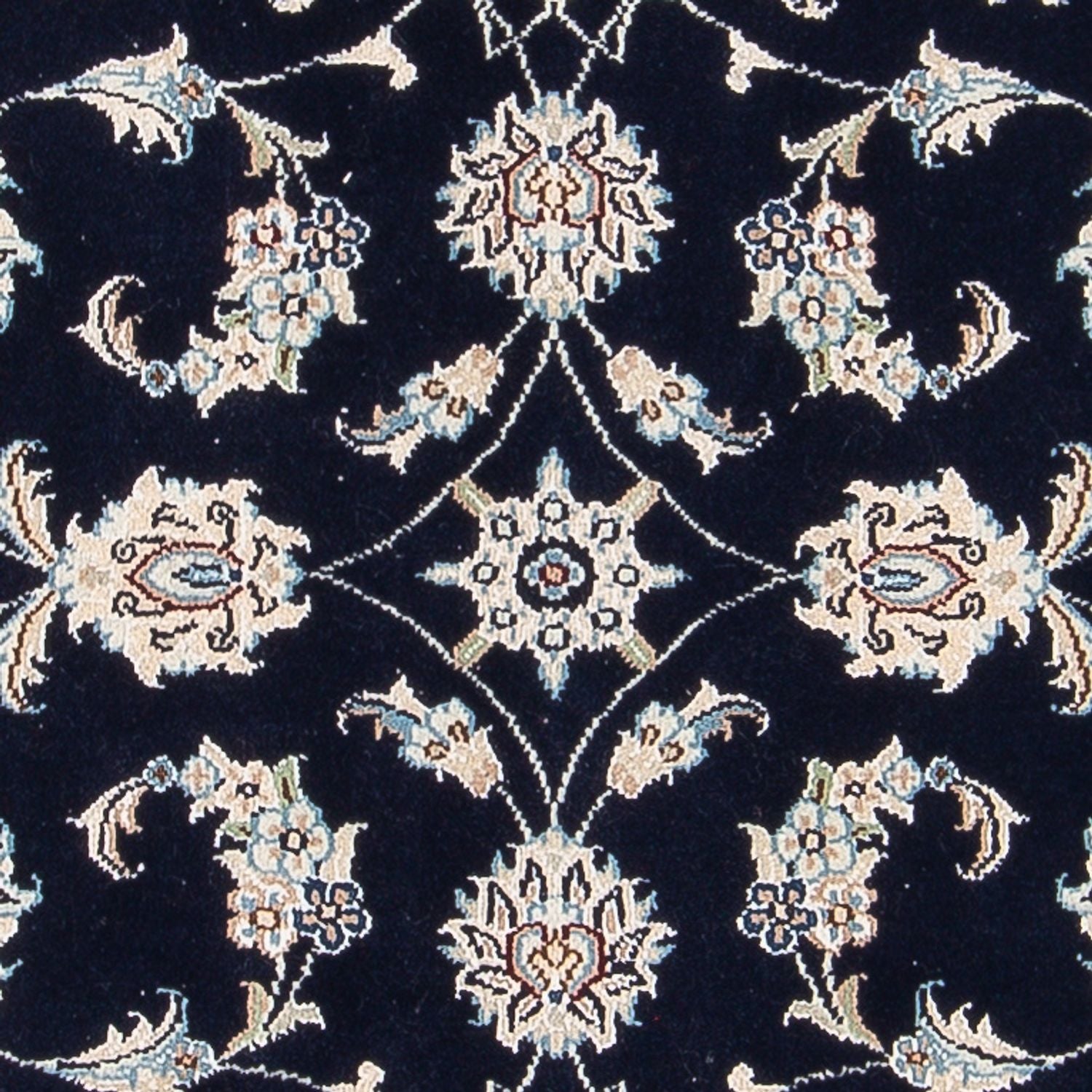 Tapis persan - Nain - Premium - 119 x 82 cm - bleu foncé