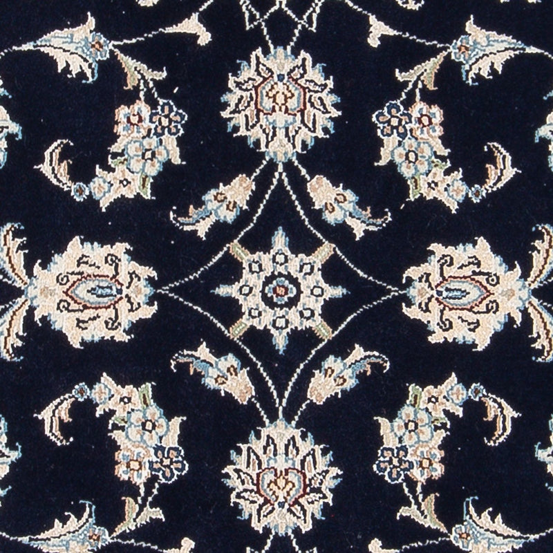 Tapis persan - Nain - Premium - 119 x 82 cm - bleu foncé