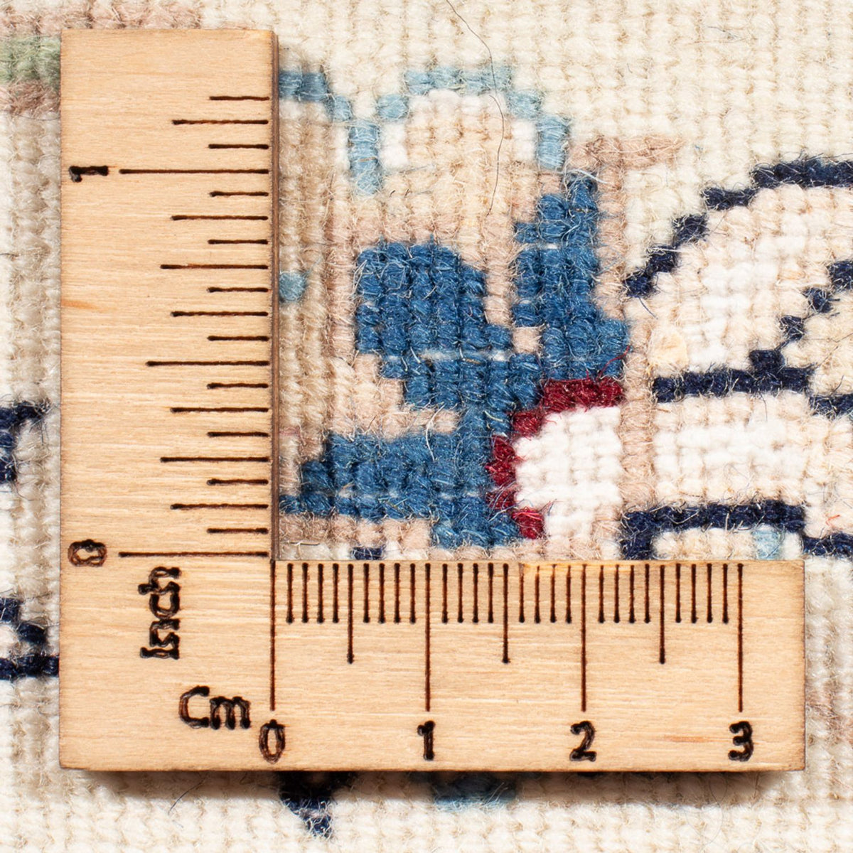 Tapis persan - Nain - Premium - 119 x 82 cm - bleu foncé