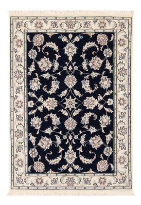 Tapis persan - Nain - Premium - 120 x 79 cm - bleu foncé