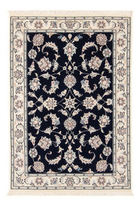 Tapis persan - Nain - Premium - 120 x 79 cm - bleu foncé
