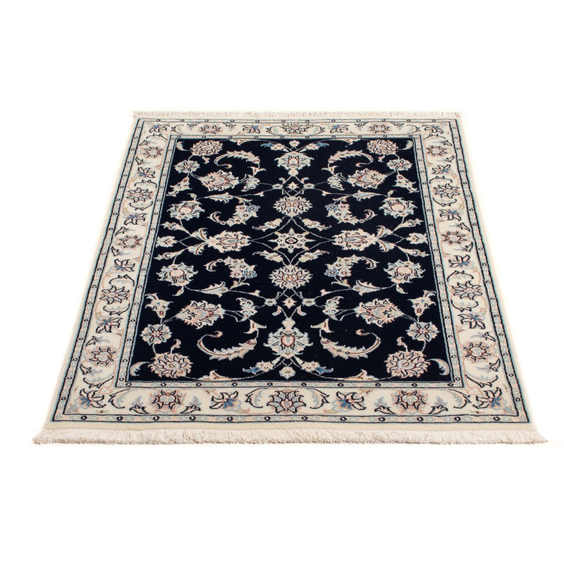 Tapis persan - Nain - Premium - 120 x 79 cm - bleu foncé
