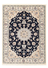 Tapis persan - Nain - Premium - 120 x 84 cm - bleu foncé