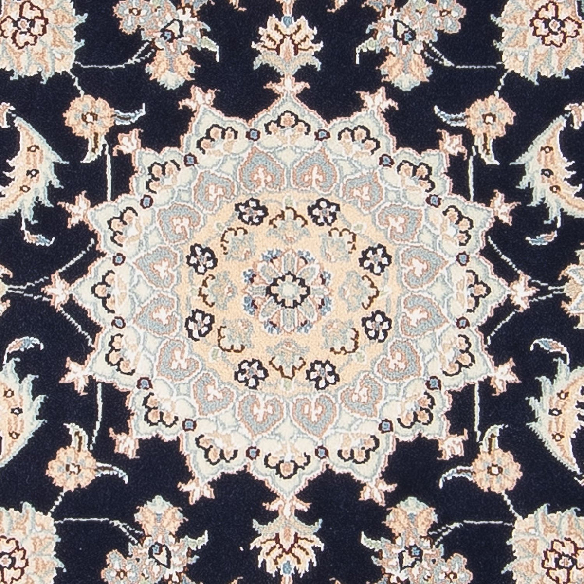 Tapis persan - Nain - Premium - 120 x 84 cm - bleu foncé