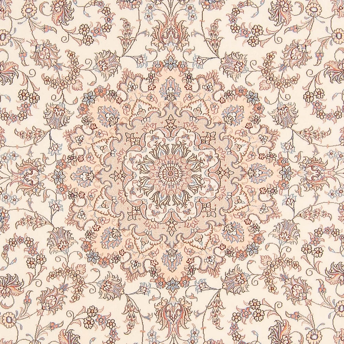 Tapis persan - Tabriz - Royal ronde  - 250 x 250 cm - crème