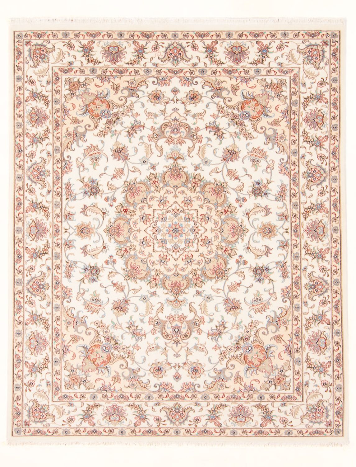 Tapis persan - Tabriz - Royal - 197 x 150 cm - crème