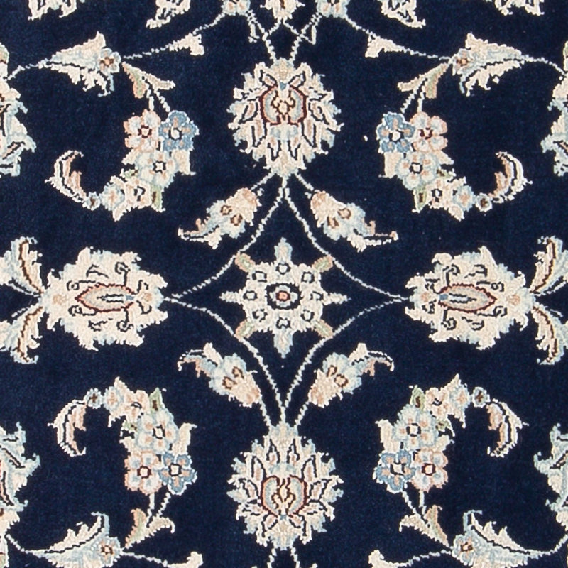 Tapis persan - Nain - Premium - 118 x 78 cm - bleu foncé