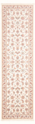 Tapis de couloir Tapis persan - Tabriz - Royal - 292 x 82 cm - crème