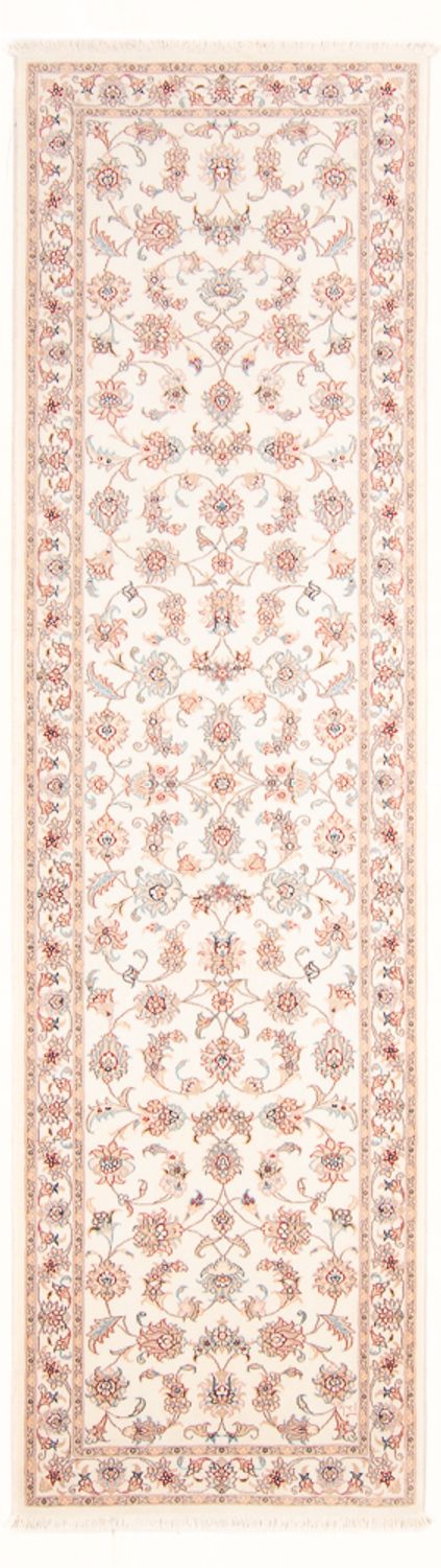 Tapis de couloir Tapis persan - Tabriz - Royal - 292 x 82 cm - crème
