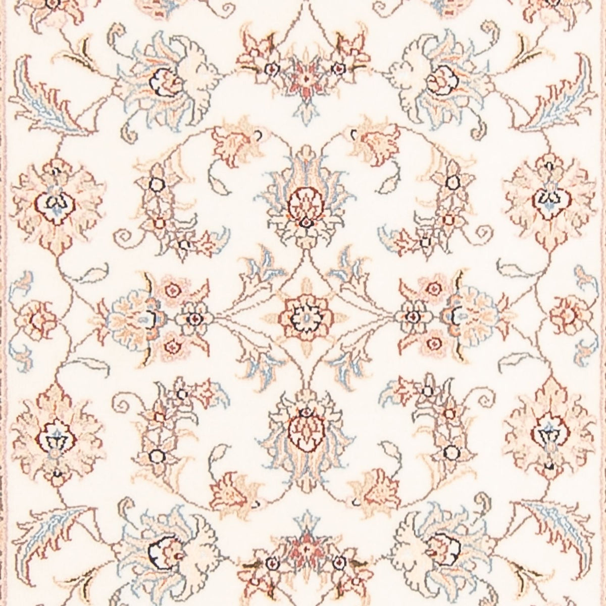 Tapis de couloir Tapis persan - Tabriz - Royal - 292 x 82 cm - crème