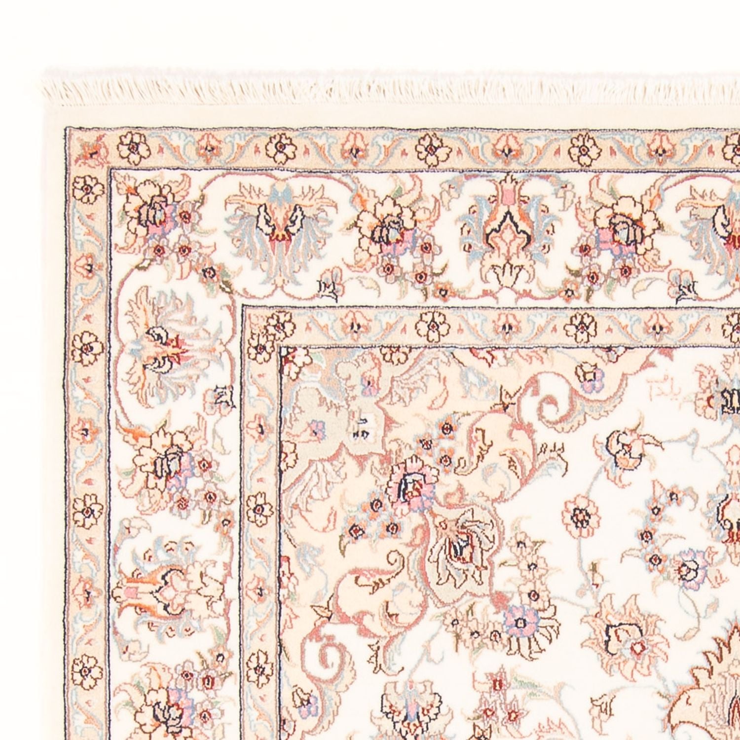 Tapis persan - Tabriz - Royal - 204 x 147 cm - crème