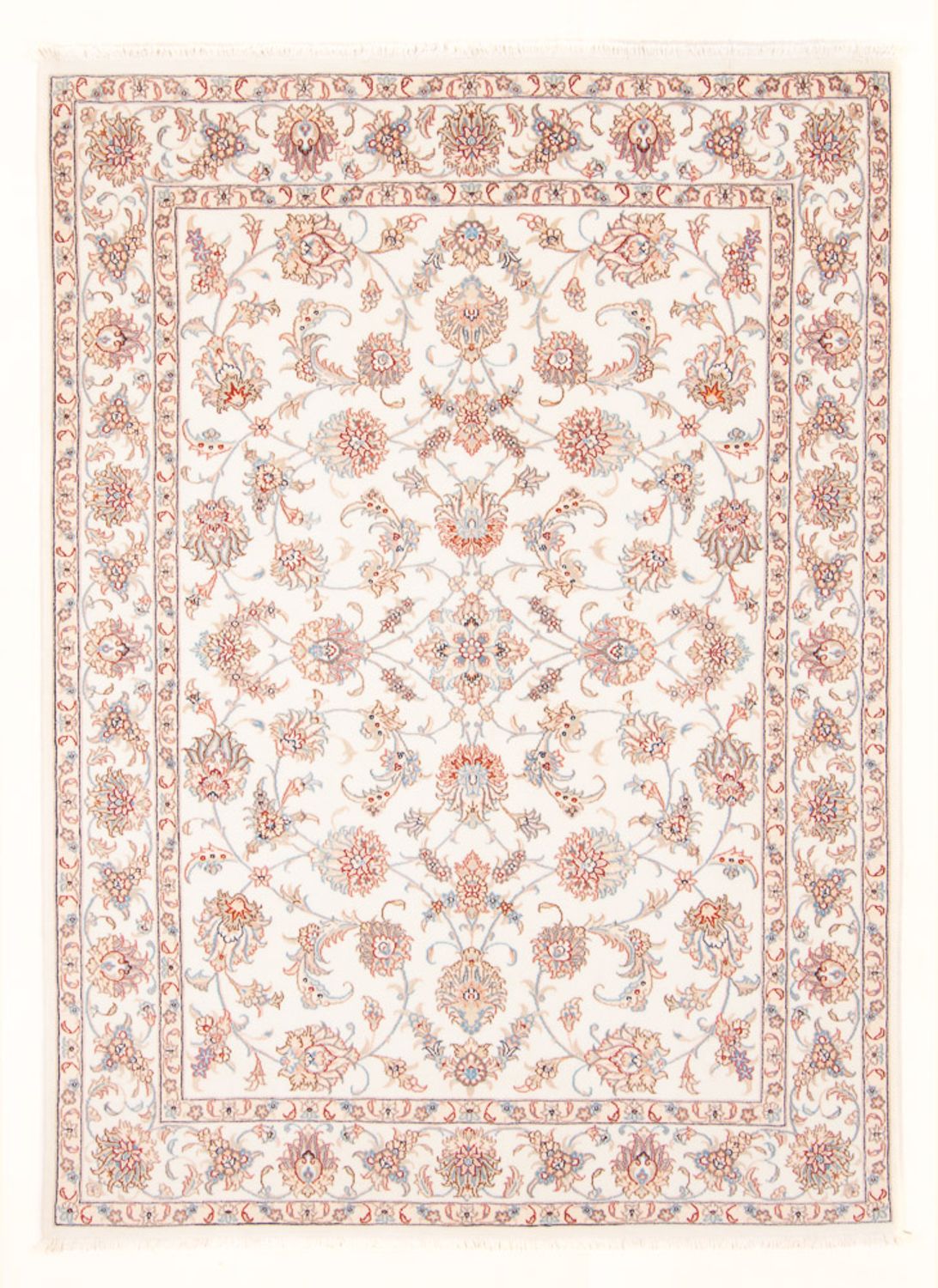 Tapis persan - Tabriz - Royal - 201 x 150 cm - crème