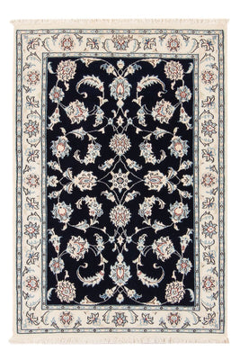 Tapis persan - Nain - Premium - 120 x 80 cm - bleu foncé