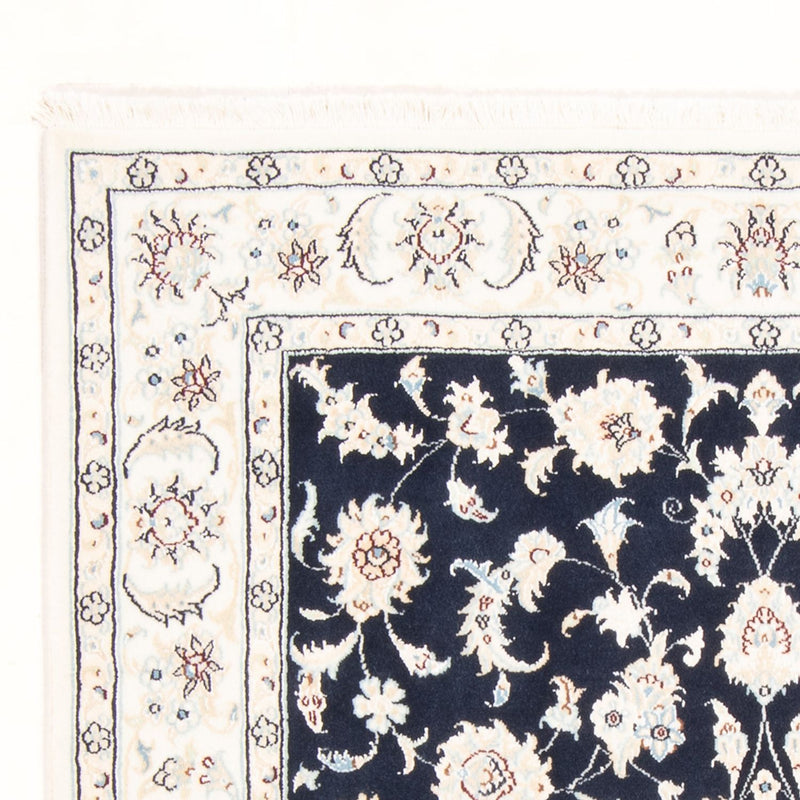 Tapis persan - Nain - Royal - 175 x 120 cm - bleu foncé