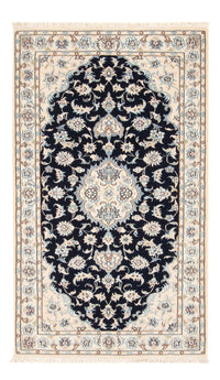 Tapis persan - Nain - Premium - 138 x 82 cm - bleu foncé
