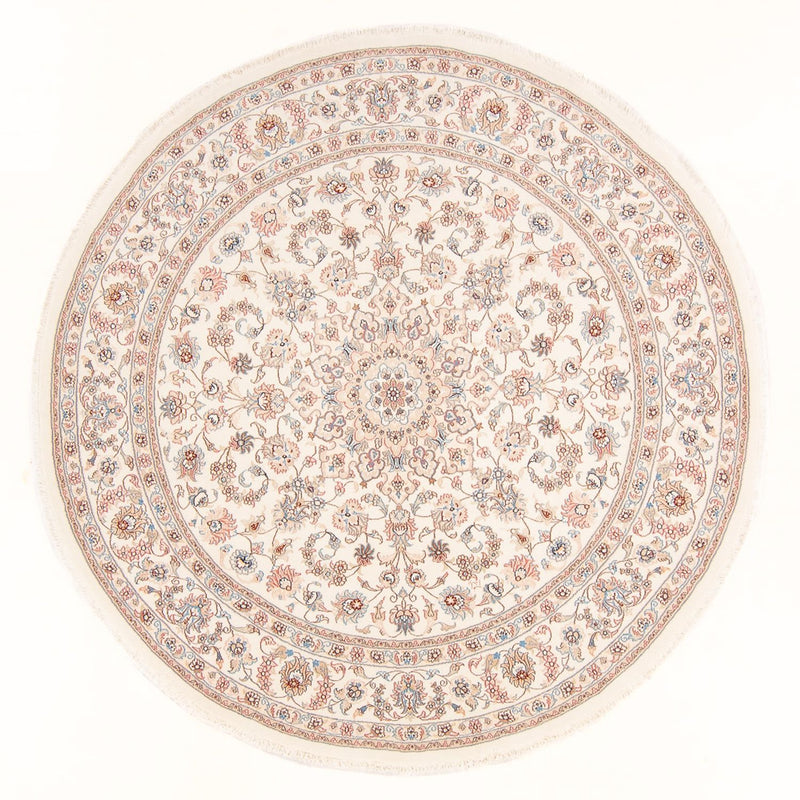 Tapis persan - Tabriz - Royal ronde  - 197 x 194 cm - crème