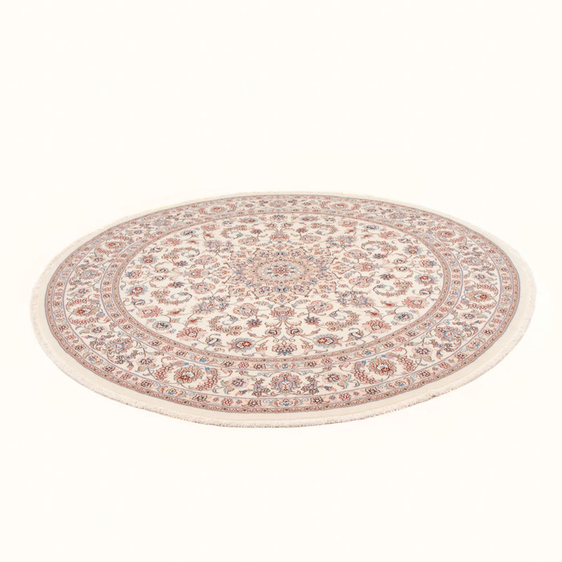 Tapis persan - Tabriz - Royal ronde  - 202 x 196 cm - crème