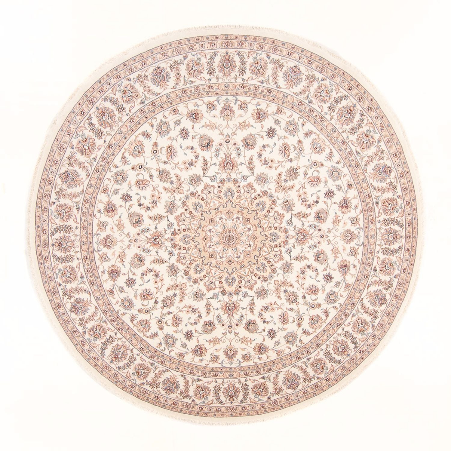 Tapis persan - Tabriz - Royal ronde  - 250 x 250 cm - crème