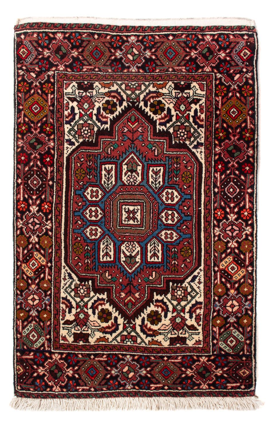 Tapis persan - Nomadic - 77 x 50 cm - rouge