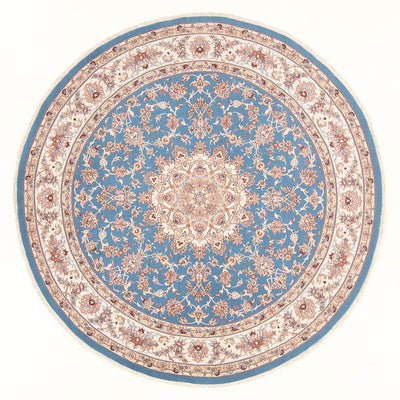 Tapis persan - Tabriz - Royal ronde  - 200 x 200 cm - bleu clair