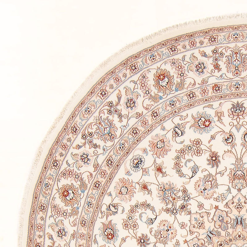Tapis persan - Tabriz - Royal ronde  - 200 x 200 cm - crème