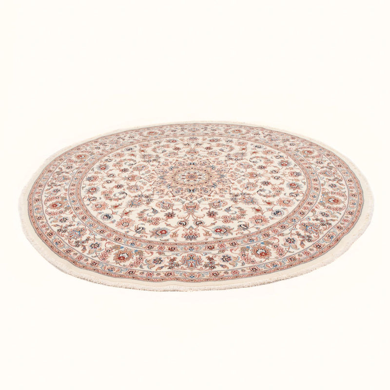 Tapis persan - Tabriz - Royal ronde  - 200 x 200 cm - crème