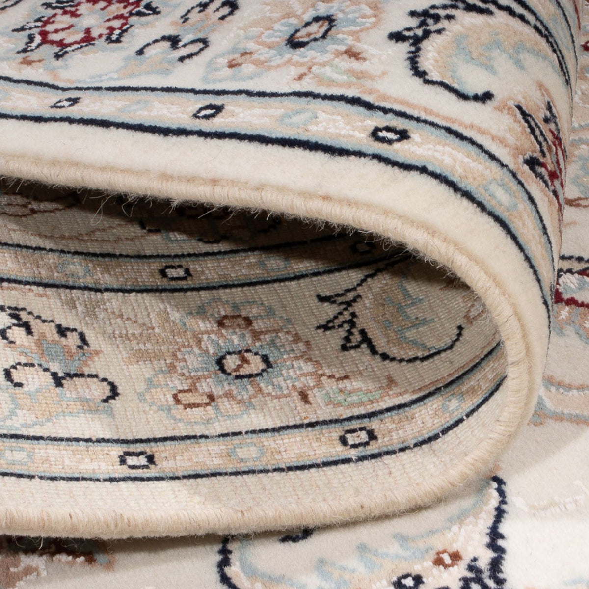 Tapis persan - Nain - Premium - 120 x 80 cm - crème