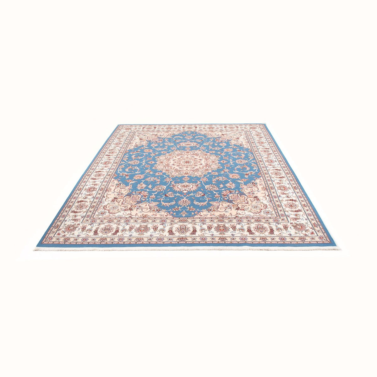 Tapis persan - Tabriz - Royal - 253 x 197 cm - bleu clair