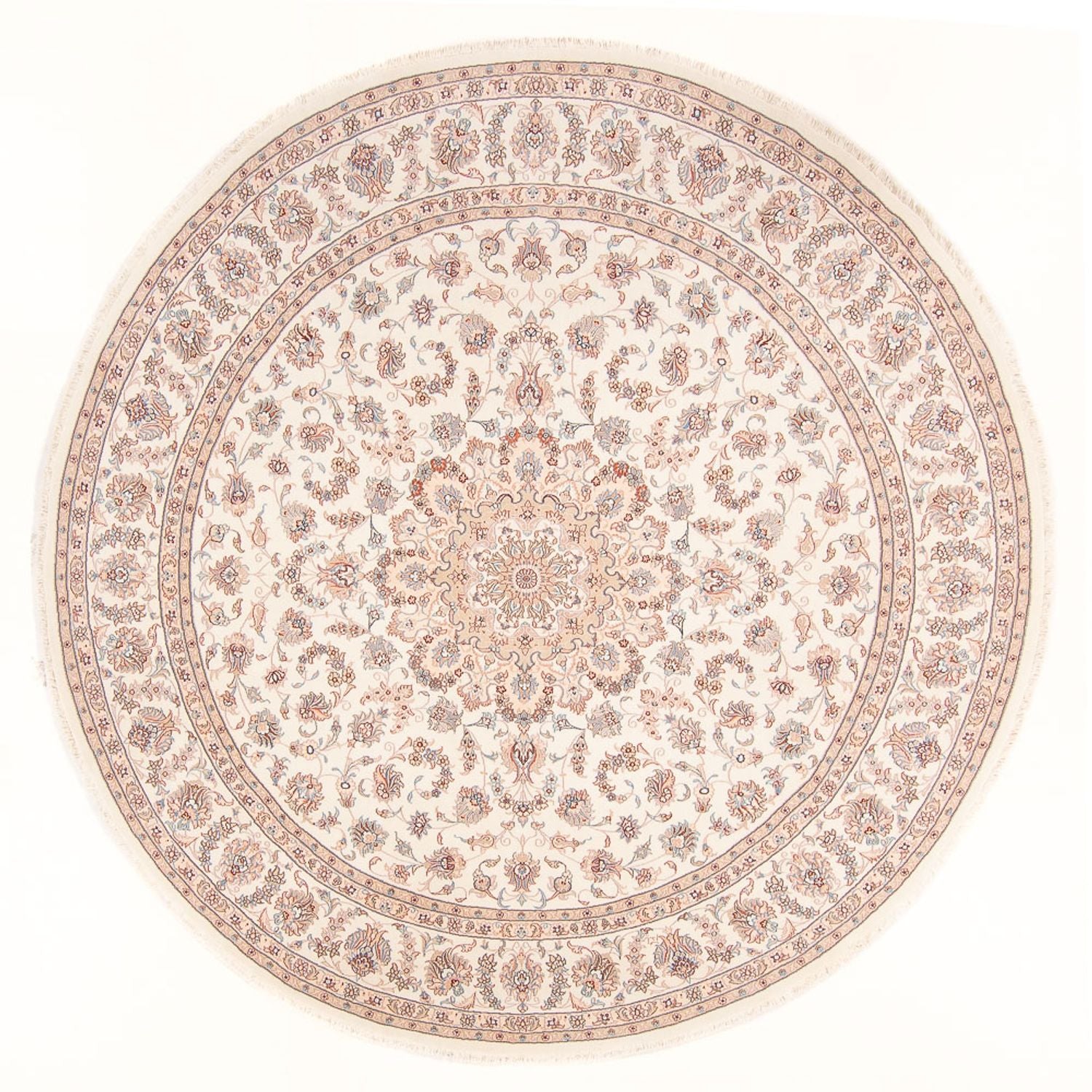 Tapis persan - Tabriz - Royal ronde  - 248 x 248 cm - crème