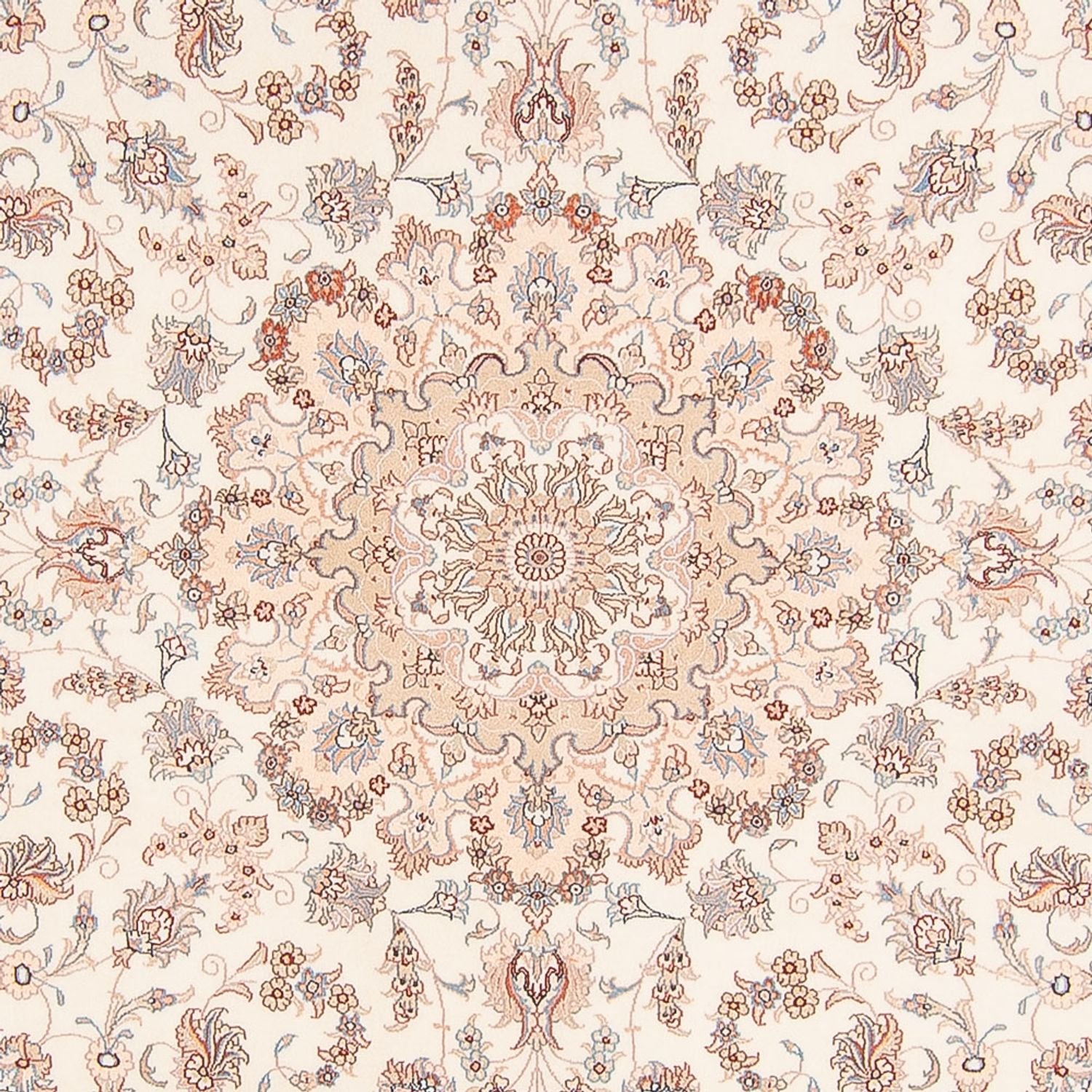 Tapis persan - Tabriz - Royal ronde  - 248 x 248 cm - crème