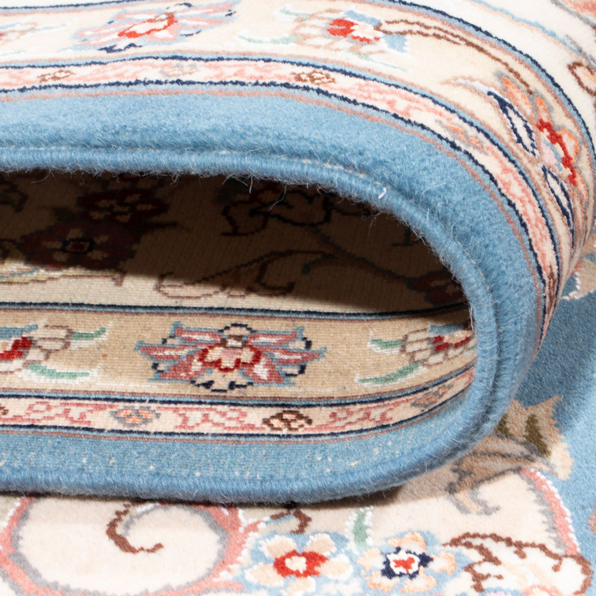 Tapis persan - Tabriz - Royal - 251 x 200 cm - bleu clair