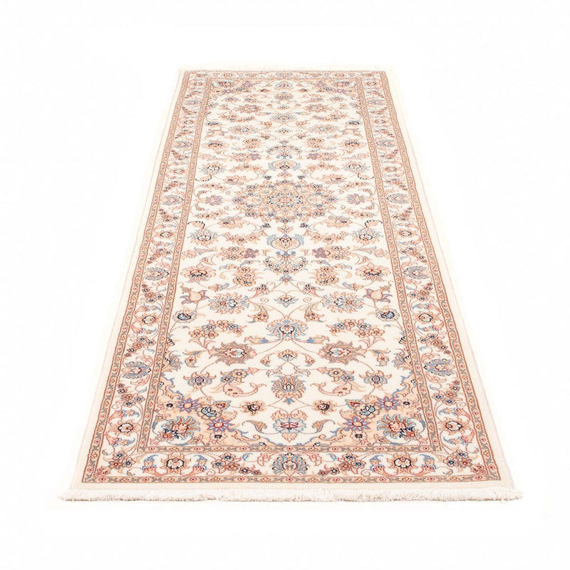 Tapis de couloir Tapis persan - Tabriz - Royal - 254 x 81 cm - crème