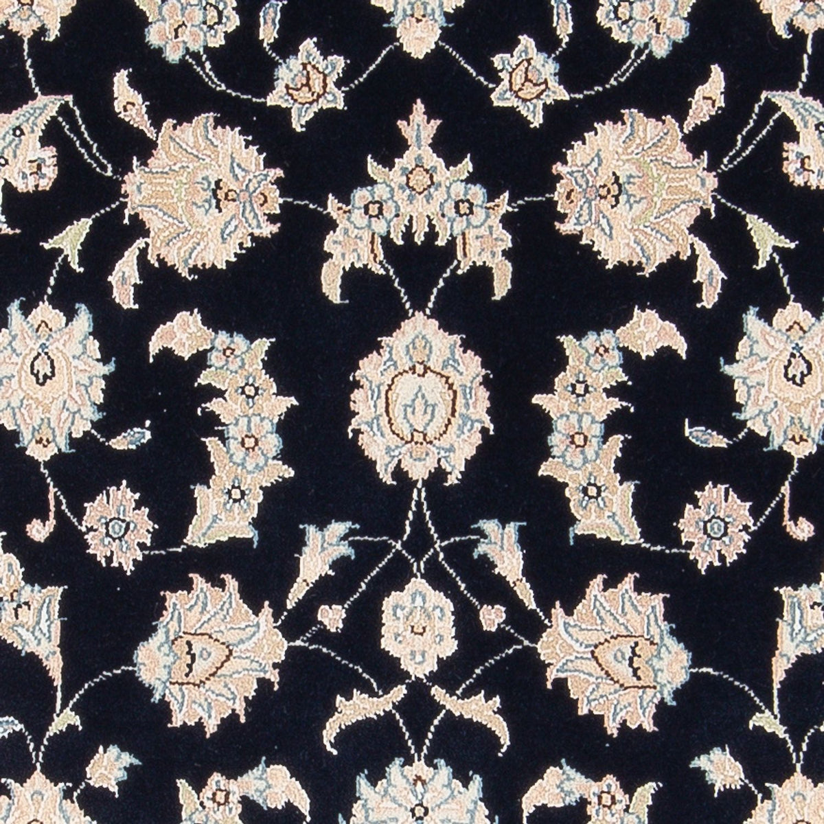 Tapis persan - Nain - Premium - 148 x 74 cm - bleu foncé