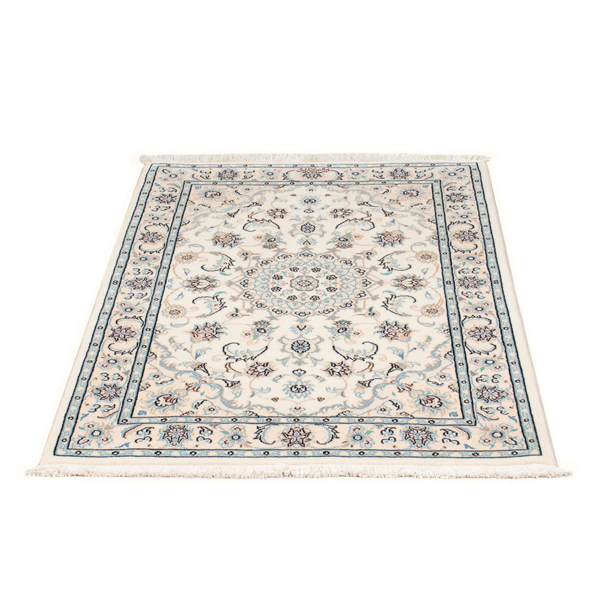 Tapis persan - Nain - Premium - 120 x 80 cm - crème