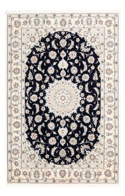 Tapis persan - Nain - Premium - 176 x 119 cm - bleu foncé