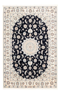 Tapis persan - Nain - Premium - 176 x 119 cm - bleu foncé