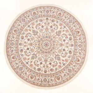 Tapis persan - Tabriz - Royal ronde  - 199 x 197 cm - crème
