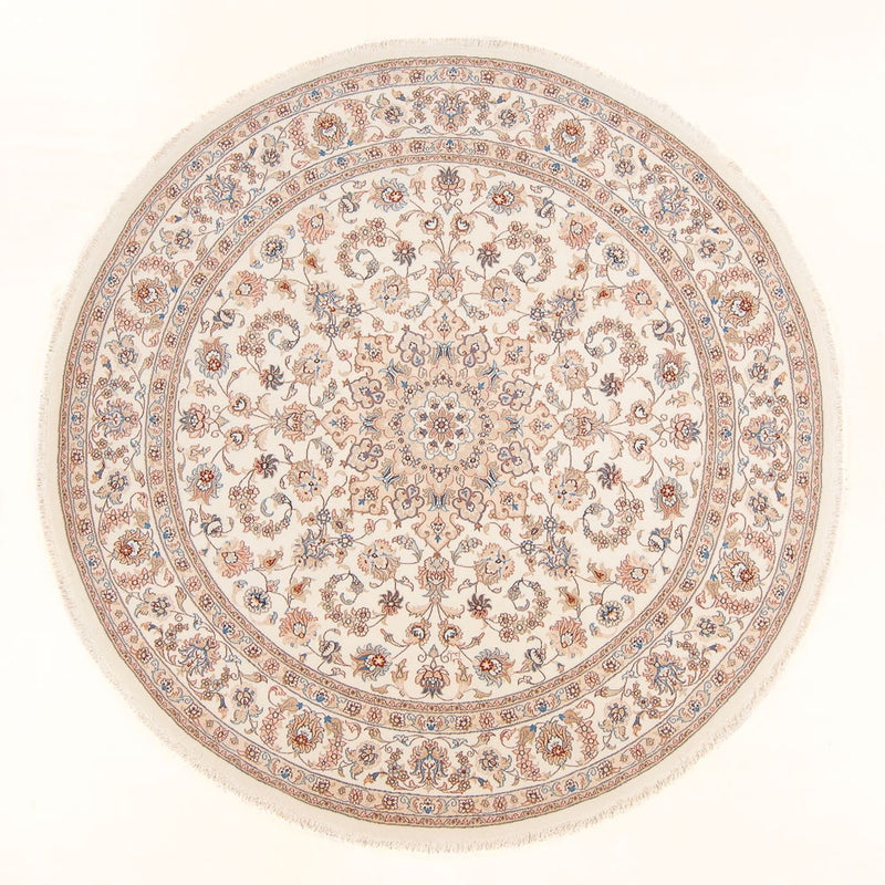 Tapis persan - Tabriz - Royal ronde  - 199 x 197 cm - crème
