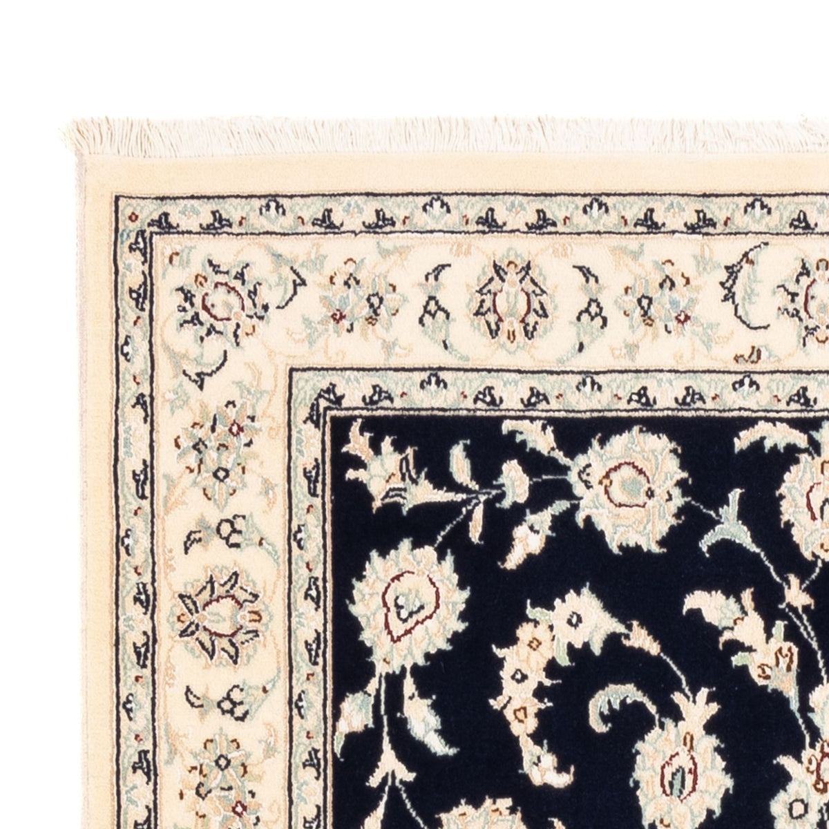 Tapis persan - Nain - Premium - 158 x 105 cm - bleu foncé