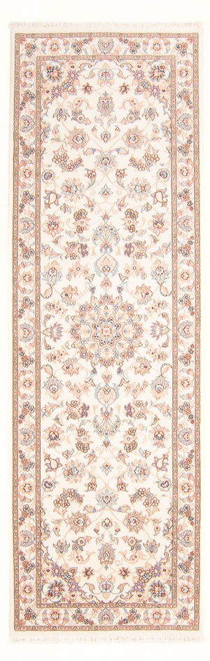 Tapis de couloir Tapis persan - Tabriz - Royal - 250 x 80 cm - crème